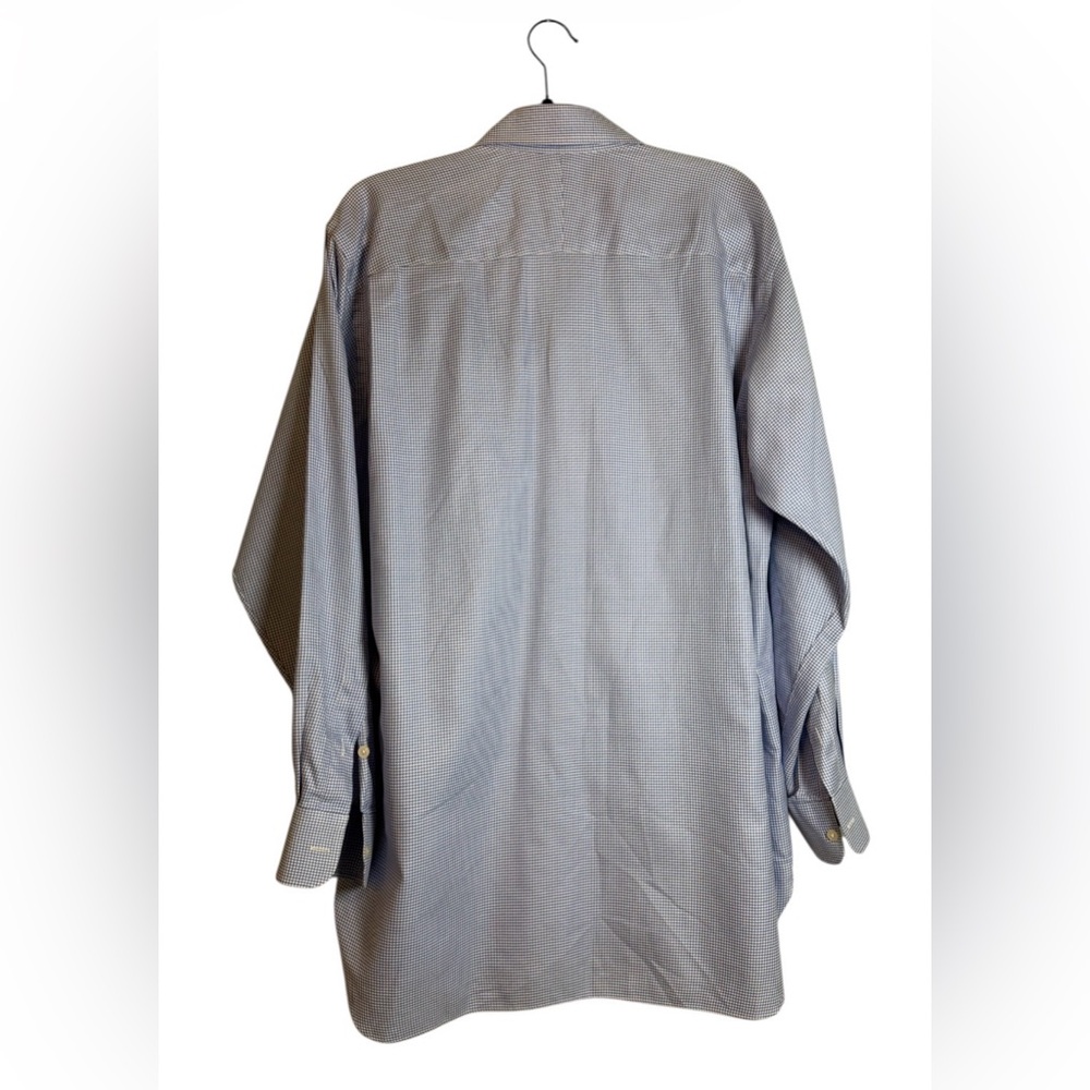 Robert Talbott Blue & White Micro Houndstooth But… - image 2